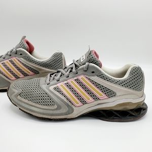 Adidas PureBoost Gray & Pink Running Shoes